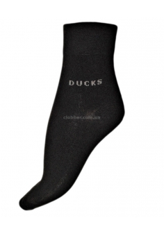 Черные носки с надписью Ducks